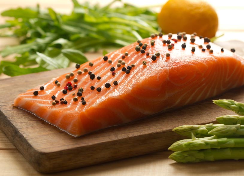 fresh salmon is a good source of omega-3 fatty acids for your diet